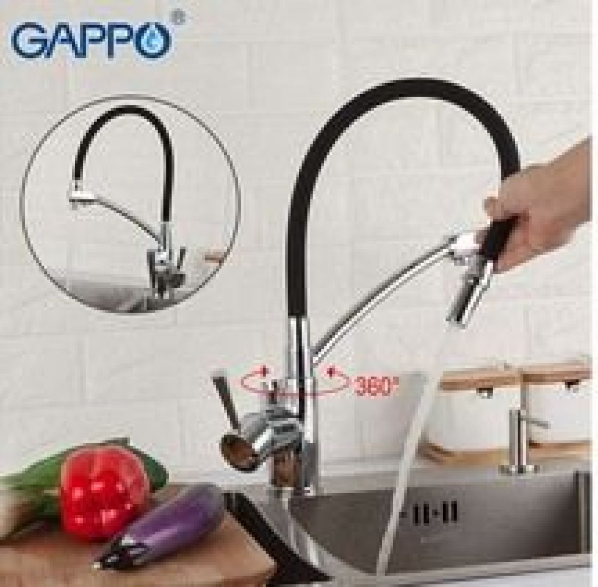 G4398-11 Смеситель Кухня GAPPO под фильтр для питевой воды (хром) | фото 1