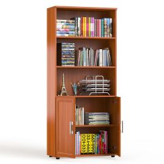 Шкаф С-МД-2-02 шкаф для книг без стекла, цвет вишня, ШхГхВ 82х36х189 см. | фото 3