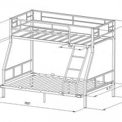 Кровать двухъярусная "Гранада-1 140" Серый | фото 2