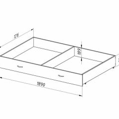 Ящик для металлических кроватей 120*190 (Венге) | фото 2