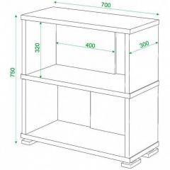 Стеллаж книжный Домино СБ-10_2 | фото 3
