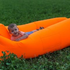 Лежак надувной Lamzac Airpuf Оранжевый | фото 4