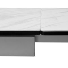 Стол BELLUNO 160 MARBLES KL-99 Белый мрамор матовый, итальянская керамика/ белый каркас, ®DISAUR | фото 7