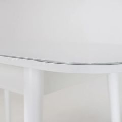 Стол раскладной со стеклом (опоры массив цилиндрический) "Хоста" | фото 6