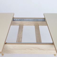 Стол раскладной со стеклом (опоры массив цилиндрический) "Хоста" | фото 9