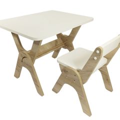 Детский растущий стол-парта и стул Я САМ "Умка" (Дуб/Серый) | фото 2