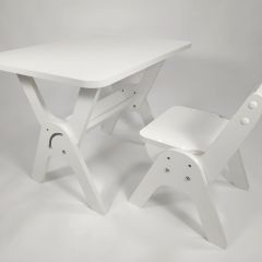 Детский растущий стол-парта и стул Я САМ "Умка" (Белый) | фото 4