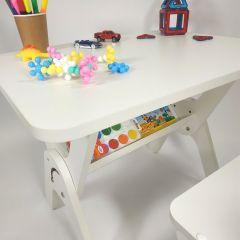 Детский растущий стол-парта и стул Я САМ "Умка" (Белый) | фото 6