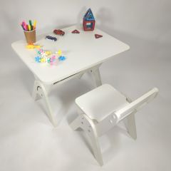 Детский растущий стол-парта и стул Я САМ "Умка" (Белый) | фото 7
