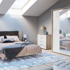 Спальня Джулия Кровать 160 МИ с подъемным механизмом Дуб крафт серый | фото 5