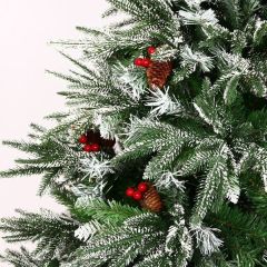 Новогодняя елка с ягодами и снегом (ПВХ+силикон) 180 | фото 3