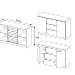 МОРИ МК 1203 Комод (белый) | фото 3