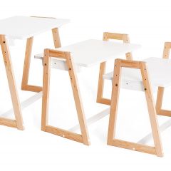 Детский растущий стол 3в1 (стол+парта+мольберт) Я САМ "Лофт" (Белый) | фото 6