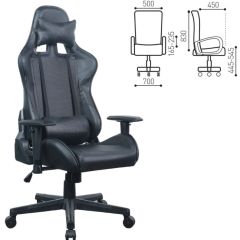 Кресло компьютерное BRABIX "GT Carbon GM-115" (две подушки, экокожа, черное) 531932 | фото 5