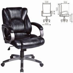 Кресло офисное BRABIX "Eldorado EX-504", экокожа, черное, 530874 | фото 3