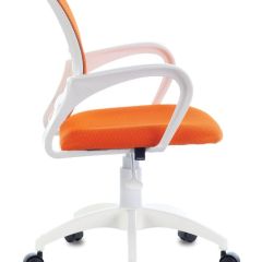 Кресло BRABIX "Fly MG-396W", пластик белый, сетка, оранжевое, 532401, MG-396W_532401 | фото 3