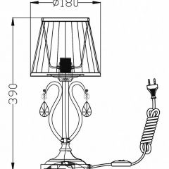 Настольная лампа декоративная Maytoni Brionia ARM172-01-G | фото 2