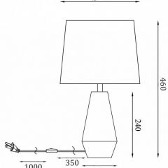 Настольная лампа декоративная Maytoni Calvin Table Z181-TL-01-W | фото 2