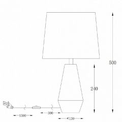 Настольная лампа декоративная Maytoni Calvin Table Z181-TL-01-B | фото 2