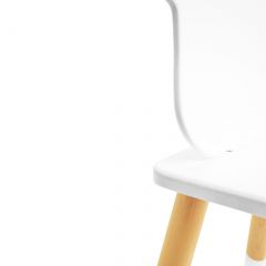 Детский комплект стол и два стула «Мишка» Rolti Baby (белый/береза, массив березы/мдф) | фото 3