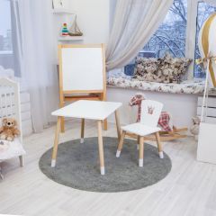 Детский комплект стол и стул «Корона» Rolti Baby (белый/береза, массив березы/мдф) | фото 3