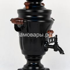 Электрический самовар "Черный Русский" матовый тюльпан в наборе на 1,5 литра. Ограниченная серия. | фото 4