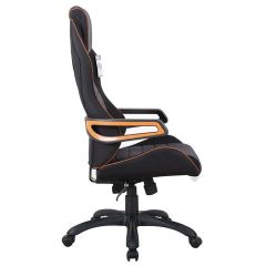 Кресло компьютерное BRABIX Techno Pro GM-003 (ткань черное/серое, вставки оранжевые) 531813 | фото 3