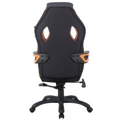 Кресло компьютерное BRABIX Techno Pro GM-003 (ткань черное/серое, вставки оранжевые) 531813 | фото 5