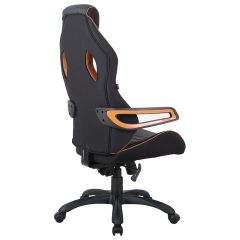 Кресло компьютерное BRABIX Techno Pro GM-003 (ткань черное/серое, вставки оранжевые) 531813 | фото 6