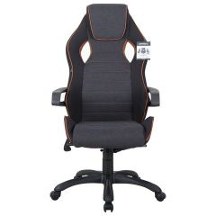 Кресло компьютерное BRABIX Techno Pro GM-003 (ткань черное/серое, вставки оранжевые) 531813 | фото 7