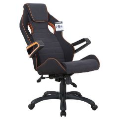 Кресло компьютерное BRABIX Techno Pro GM-003 (ткань черное/серое, вставки оранжевые) 531813 | фото 8