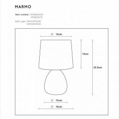 Настольная лампа декоративная Lucide Marmo 47508/81/30 | фото 3
