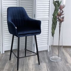 Полубарный стул Роден Blitz 20 Синий, велюр (H=65cm), M-City | фото 5