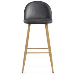 Барный стул Dodo 1 dark grey with edging / wood | фото 4