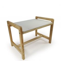 Детский растущий комплект стол и стул  Я САМ "Лофт" (Белый, Сосна) | фото 3