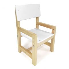 Детский растущий комплект стол и стул  Я САМ "Лофт" (Белый, Сосна) | фото 6