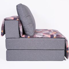 Кресло-кровать бескаркасное Харви (серый-сноу манго) | фото 3