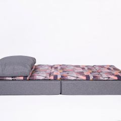 Кресло-кровать бескаркасное Харви (серый-сноу манго) | фото 4