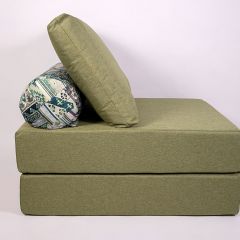 Кресло-кровать-пуф бескаркасное Прайм (Оливковый) | фото 3