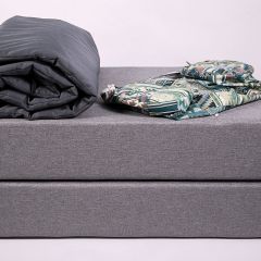Кресло-кровать-пуф бескаркасное Прайм (мехико серый-графит) | фото 5