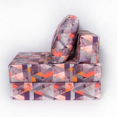 Кресло-кровать-пуф бескаркасное Окта (Велюр принт 2) | фото 2