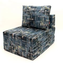 Кресло-кровать-пуф бескаркасное Окта (Велюр принт 2) | фото 3