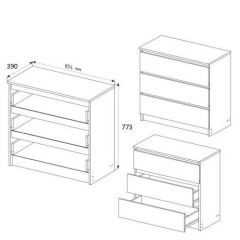 МОРИ МК 803 Комод (графит) | фото 3