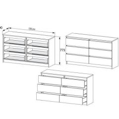 МОРИ МК 1386 Комод (Графит) | фото 3