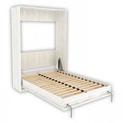 Шкаф-кровать подъемная 1400 (вертикальная) арт. К01 Арктика | фото 2