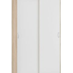Шкаф-купе Бассо 1.0 (Дуб Сонома/Белый) 2 двери 2 зеркальные вставки | фото 3