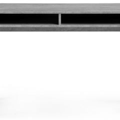 Компьютерный стол Леон Лофт 110х55х75 бетон / матовый черный | фото 2