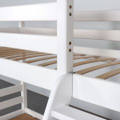АДЕЛЬ Кровать двухъярусная с наклонной лестницей (белый) | фото 6
