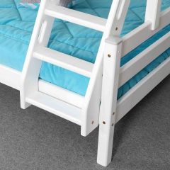 АДЕЛЬ Кровать двухъярусная с наклонной лестницей (белый) | фото 7