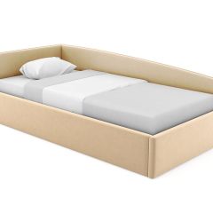 Кровать угловая Лэсли интерьерная +основание/ПМ/бельевое дно (80х200) | фото 20